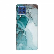 Чехол с принтом (Дизайнерские) для Samsung Galaxy F62 (AlphaPrint) Бирюзовый мрамор - купить на Floy.com.ua