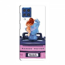 Чехол для Samsung Galaxy F62 (AlphaPrint) с печатью (ПРОЗРАЧНЫЙ ФОН) Девушка на машине - купить на Floy.com.ua