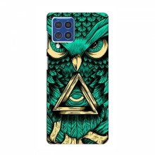 Чехол с принтом (Прикольные) для Samsung Galaxy F62 (AlphaPrint) Сова зеленая - купить на Floy.com.ua