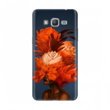 Чехлы (ART) Цветы на Samsung G530 / G531, Grand Prime (VPrint) Оранжевые цветы - купить на Floy.com.ua