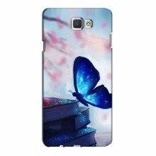 Чехол с печатью (Подарочные) для Samsung J7 Prime, G610 (AlphaPrint) Бабочка синяя - купить на Floy.com.ua