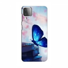 Чехол с печатью (Подарочные) для Samsung Galaxy M12 (AlphaPrint) Бабочка синяя - купить на Floy.com.ua