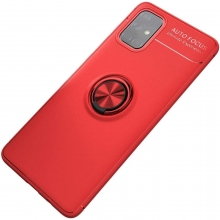 TPU чехол Deen ColorRing под магнитный держатель (opp) для Samsung Galaxy M31s Красный - купить на Floy.com.ua