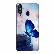 Чехол с печатью (Подарочные) для Samsung Galaxy M40 (AlphaPrint) Бабочка синяя - купить на Floy.com.ua