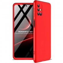 Пластиковая накладка GKK LikGus 360 градусов (opp) для Samsung Galaxy M51 Красный - купить на Floy.com.ua