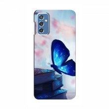 Чехол с печатью (Подарочные) для Samsung Galaxy M52 (AlphaPrint) Бабочка синяя - купить на Floy.com.ua