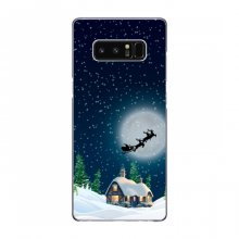 Рождественские Чехлы для Samsung Note 8, N950 (VPrint) Санта на фоне луны - купить на Floy.com.ua