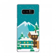 Рождественские Чехлы для Samsung Note 8, N950 (VPrint) Снежный город - купить на Floy.com.ua