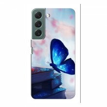 Чехол с печатью (Подарочные) для Samsung Galaxy S22 Plus (AlphaPrint) Бабочка синяя - купить на Floy.com.ua
