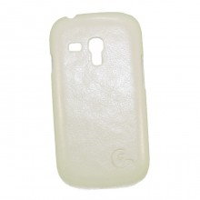 Чехол-кожаная накладка Kuhan для Samsung S3 mini (i8190) Белый - купить на Floy.com.ua