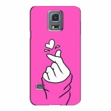 Чехол с принтом для Samsung S5 mini, Galaxy S5 mini, G800 (AlphaPrint - Знак сердечка) - купить на Floy.com.ua