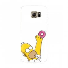 Чехол с Симпсонами для Samsung S6 Edge, G925 (VPrint) Гомер с пончиком - купить на Floy.com.ua