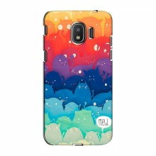 Чехлы с картинкой (Стильные) для Samsung J2 2018, J250 (AlphaPrint) Mew - купить на Floy.com.ua
