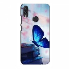 Чехол с печатью (Подарочные) для Samsung Galaxy M01s (AlphaPrint) Бабочка синяя - купить на Floy.com.ua