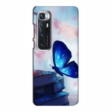 Чехол с печатью (Подарочные) для Xiaomi Mi 10 Ultra (AlphaPrint) Бабочка синяя - купить на Floy.com.ua