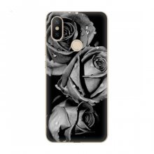 Чехлы с Цветами для Xiaomi Mi6X (VPrint) Черная роза - купить на Floy.com.ua