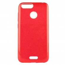 Чехол-накладка Glitter с блестящей вставкой для Xiaomi Redmi 6 Красный - купить на Floy.com.ua