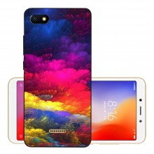 Защитный чехол Glass+TPU с картинкой Цветной взрыв для Xiaomi Redmi 6A - купить на Floy.com.ua