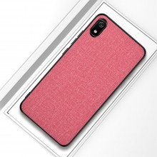 Тканевая накладка TopCase для Xiaomi Redmi 7A (ТПУ+ткань) Розовый - купить на Floy.com.ua