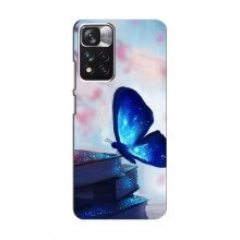 Чехол с печатью (Подарочные) для Xiaomi Redmi Note 11 Pro (AlphaPrint) Бабочка синяя - купить на Floy.com.ua