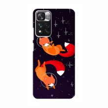 Чехол с печатью (Подарочные) для Xiaomi Redmi Note 11 Pro (AlphaPrint) Лисы - купить на Floy.com.ua
