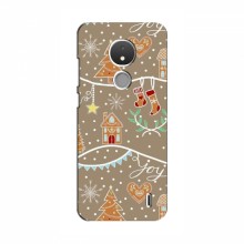 Новогодние, Праздничные Чехлы для Nokia C21 - 2024 год Новогодние пряники - купить на Floy.com.ua