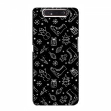 Новогодние, Праздничные Чехлы для Samsung Galaxy A80 2019 ( A805F ) - 2024 год Новогодний фон - купить на Floy.com.ua