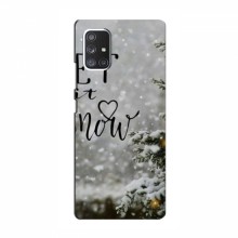Новогодние, Праздничные Чехлы для Samsung Galaxy A52 - 2024 год Let it snow - купить на Floy.com.ua
