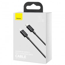 Дата кабель Baseus Superior Series Fast Charging Type-C to Lightning PD 20W (2m) (CATLYS-C) - купить на Floy.com.ua