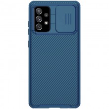 Карбоновая накладка Nillkin Camshield (шторка на камеру) для Samsung Galaxy A72 4G / A72 5G Синий - купить на Floy.com.ua
