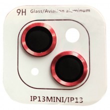 Защитное стекло Metal Classic на камеру (в упак.) для Apple iPhone 13 mini / 13 Красный - купить на Floy.com.ua