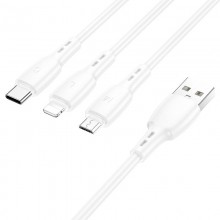 Дата кабель Borofone BX71 USB to 3in1 (1m)