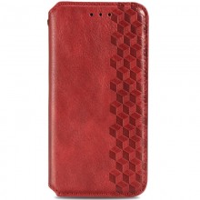 Кожаный чехол книжка GETMAN Cubic (PU) для Samsung Galaxy A04s Красный - купить на Floy.com.ua