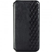 Кожаный чехол книжка GETMAN Cubic (PU) для Samsung Galaxy A04s Черный - купить на Floy.com.ua