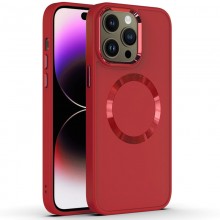 TPU чехол Bonbon Metal Style with MagSafe для Apple iPhone 14 Pro Max (6.7") Красный - купить на Floy.com.ua