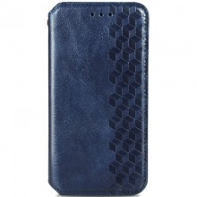 Кожаный чехол книжка GETMAN Cubic (PU) для Samsung Galaxy S20 FE Синий - купить на Floy.com.ua