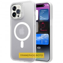 Чехол TPU Lyon frosted with MagSafe для Samsung Galaxy S22 Ultra White - купить на Floy.com.ua