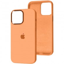Чехол Silicone Case Metal Buttons (AA) для Apple iPhone 14 Pro Max (6.7") Оранжевый - купить на Floy.com.ua