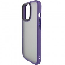 TPU+PC чехол Metal Buttons для Apple iPhone 15 (6.1") Фиолетовый - купить на Floy.com.ua