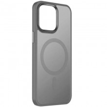 TPU+PC чехол Metal Buttons with MagSafe Colorful для Apple iPhone 15 (6.1") Серый - купить на Floy.com.ua