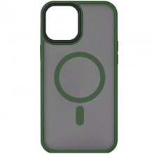 TPU+PC чехол Metal Buttons with MagSafe для Apple iPhone 15 (6.1") Зеленый - купить на Floy.com.ua