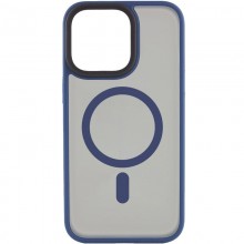 TPU+PC чехол Metal Buttons with MagSafe для Apple iPhone 15 (6.1") Синий - купить на Floy.com.ua