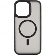 TPU+PC чехол Metal Buttons with MagSafe для Apple iPhone 15 (6.1") Черный - купить на Floy.com.ua