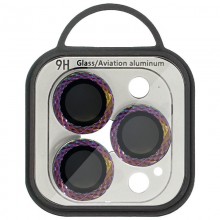 Защитное стекло Metal Shine на камеру (в упак.) для Apple iPhone 15 Pro (6.1") / 15 Pro Max (6.7")