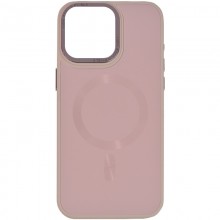 Чехол TPU+Glass Sapphire Midnight Open Camera with MagSafe для Apple iPhone 15 (6.1") Розовый - купить на Floy.com.ua