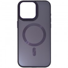 Чехол TPU+Glass Sapphire Midnight Open Camera with MagSafe для Apple iPhone 15 (6.1") Фиолетовый - купить на Floy.com.ua