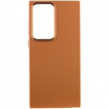 Уценка Кожаный чехол Bonbon Leather Metal Style для Samsung Galaxy S23 Ultra Коричневый - купить на Floy.com.ua
