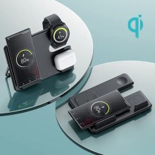 БЗУ Hoco CQ2 Flash folding 3-in-1 wireless fast charger (for Samsung Watch)