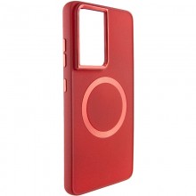 TPU чехол Bonbon Metal Style with MagSafe для Samsung Galaxy S24 Ultra Красный - купить на Floy.com.ua