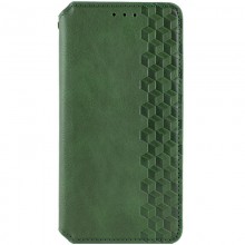 Кожаный чехол книжка GETMAN Cubic (PU) для Samsung Galaxy S24 Ultra Зеленый - купить на Floy.com.ua